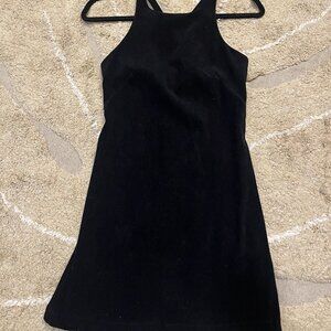 Faux Suede Mini Dress
